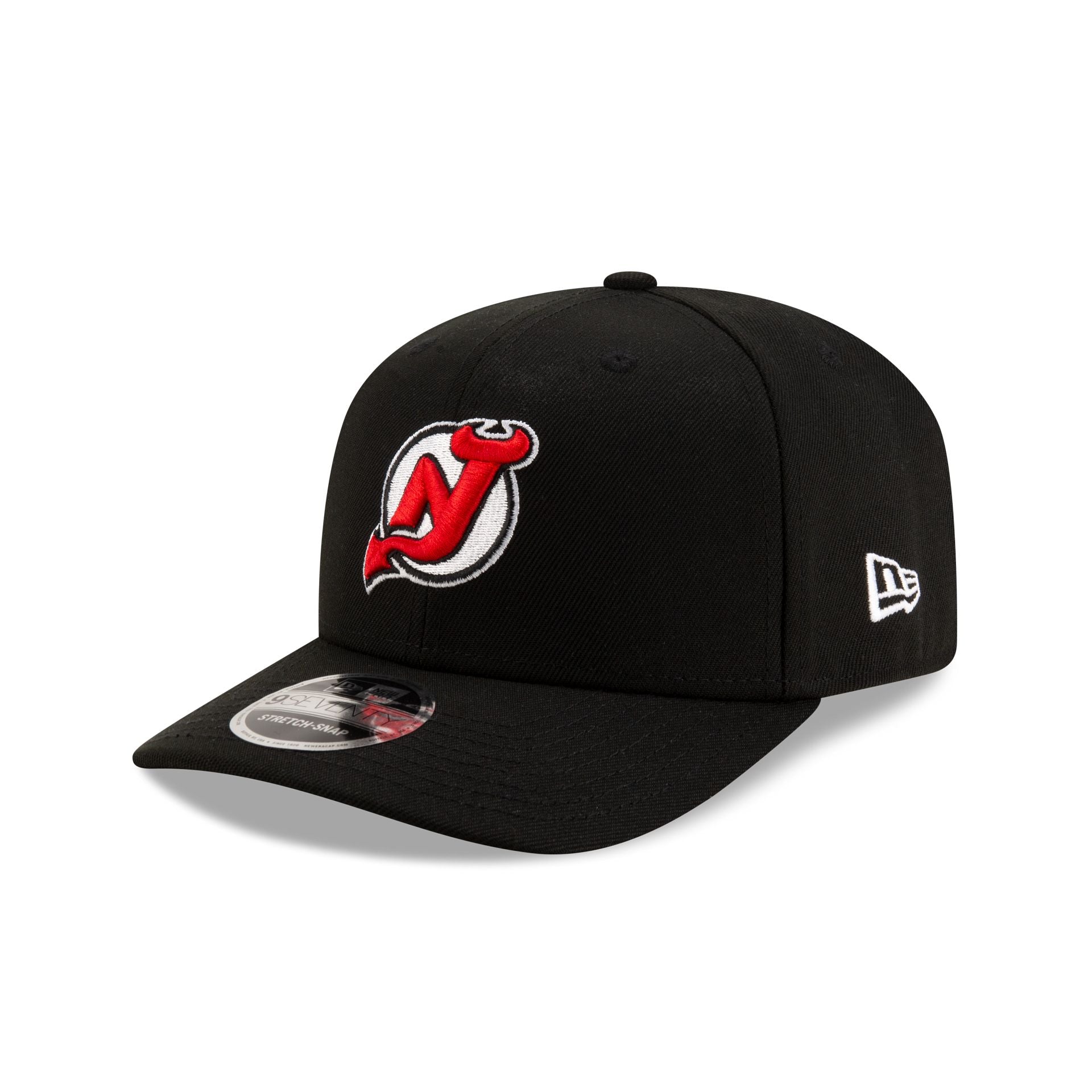 New Jersey Devils Black 9SEVENTY Stretch-Snap Hat