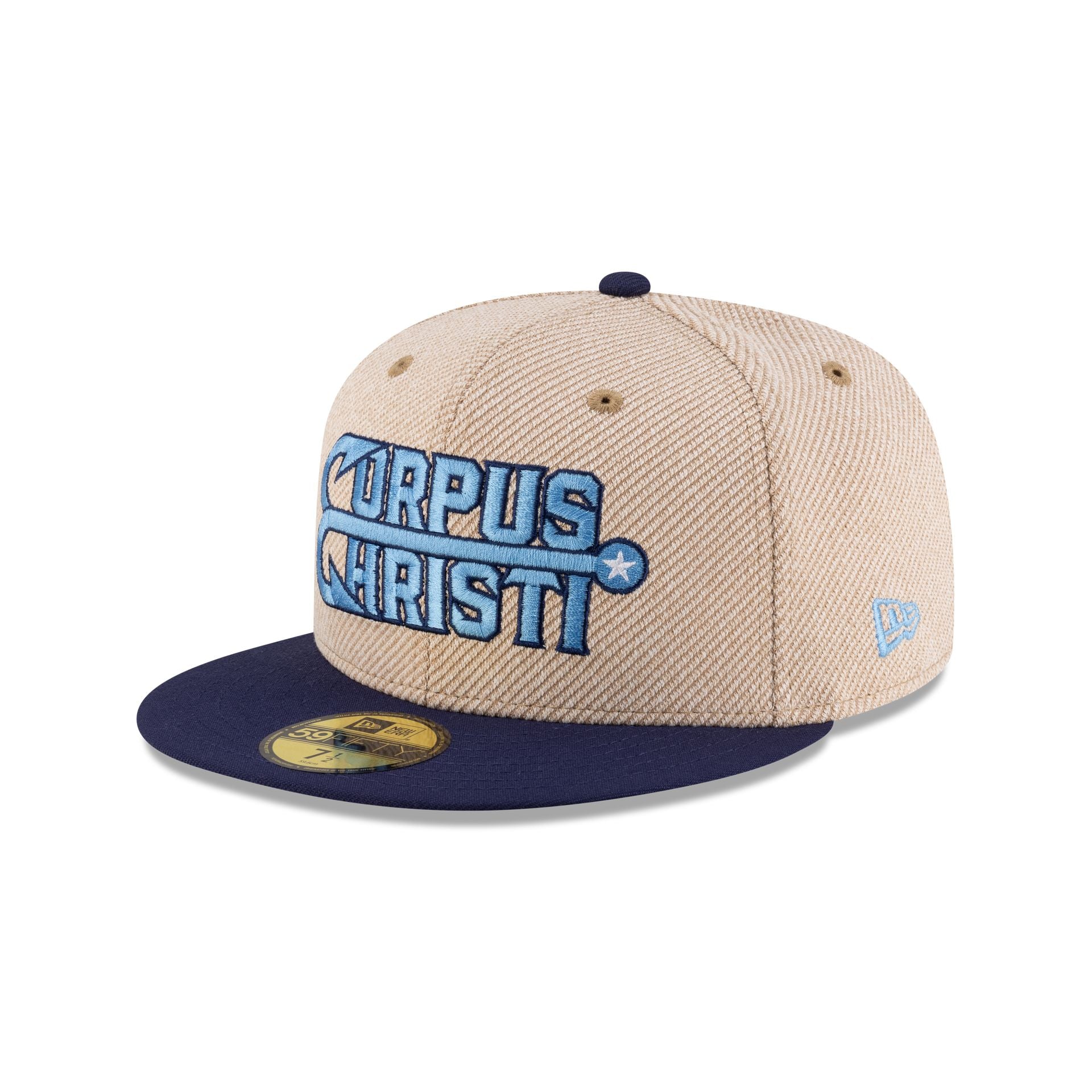 Corpus Cristi Hooks Terry Heather Tan 59FIFTY Fitted Hat - Image 3
