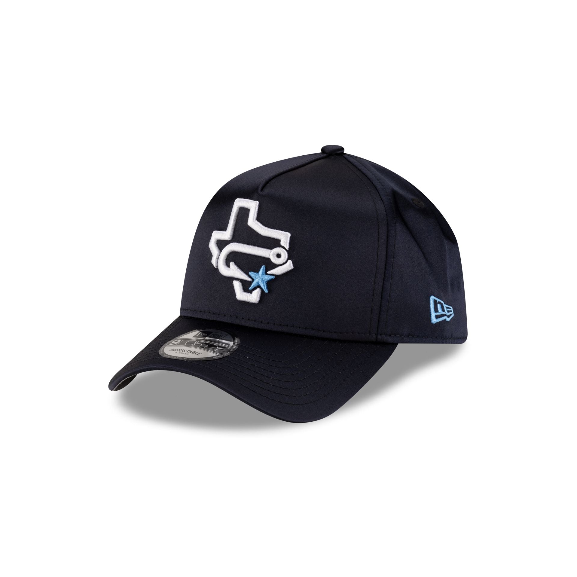 Corpus Cristi Hooks Navy Satin 9FORTY A-Frame Snapback Hat