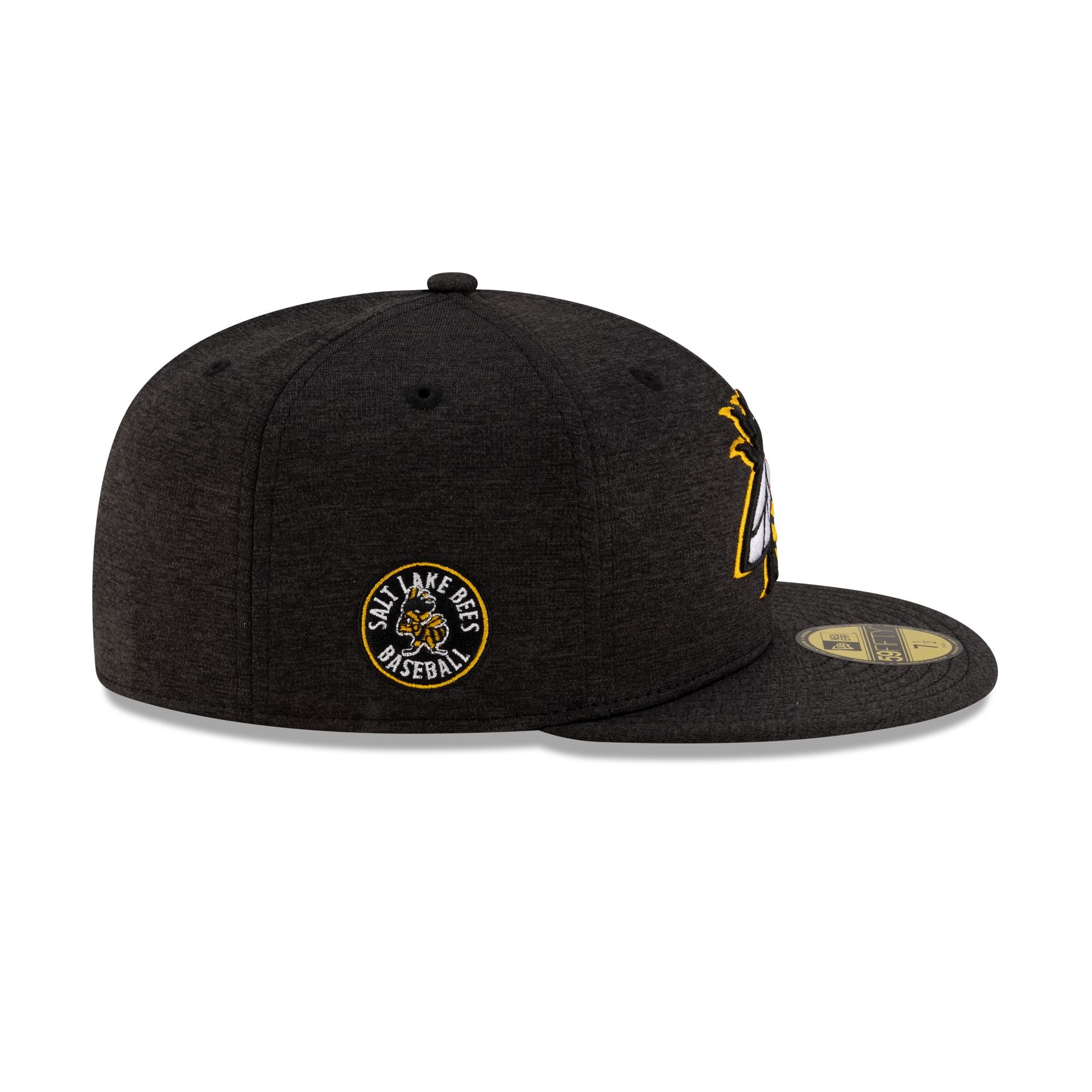 Salt Lake Bees Shadow Tech Black 59FIFTY Fitted Hat - Image 4