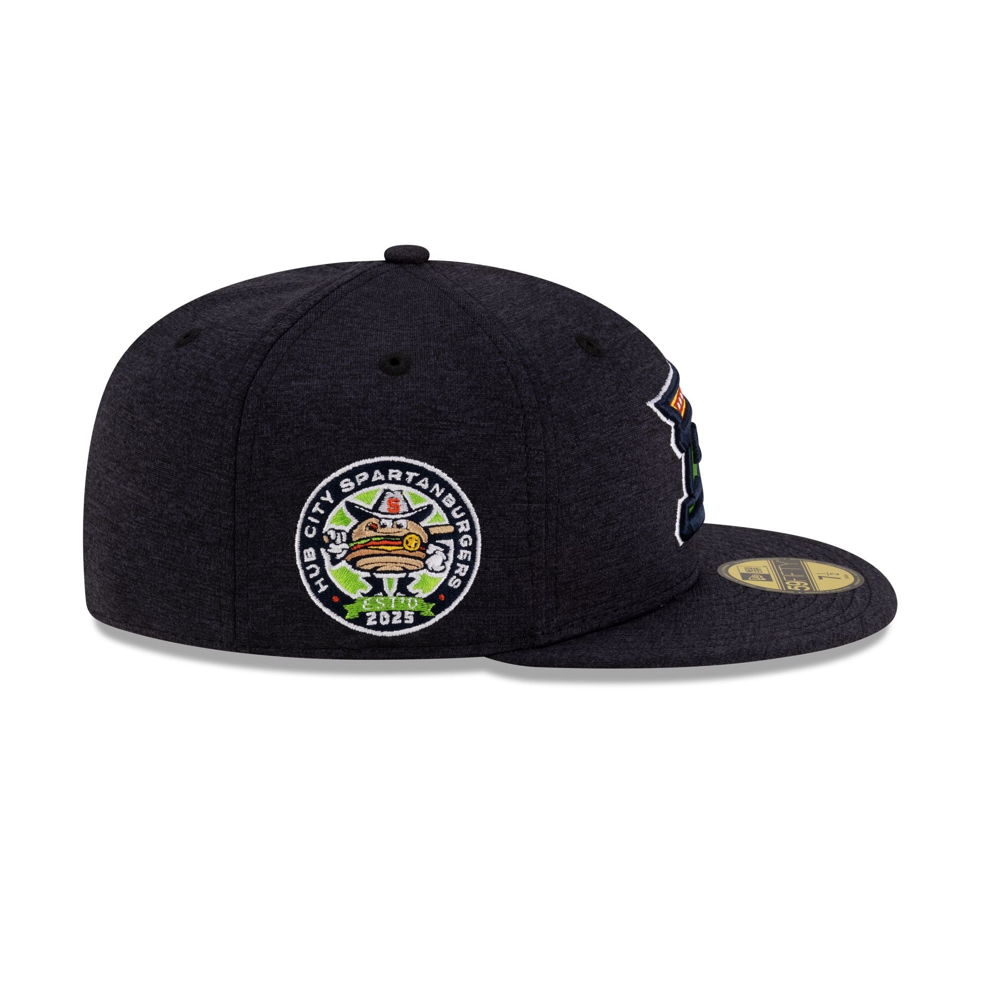 Hub City Spartanburgers Shadow Tech Navy 59FIFTY Fitted Hat - Image 4