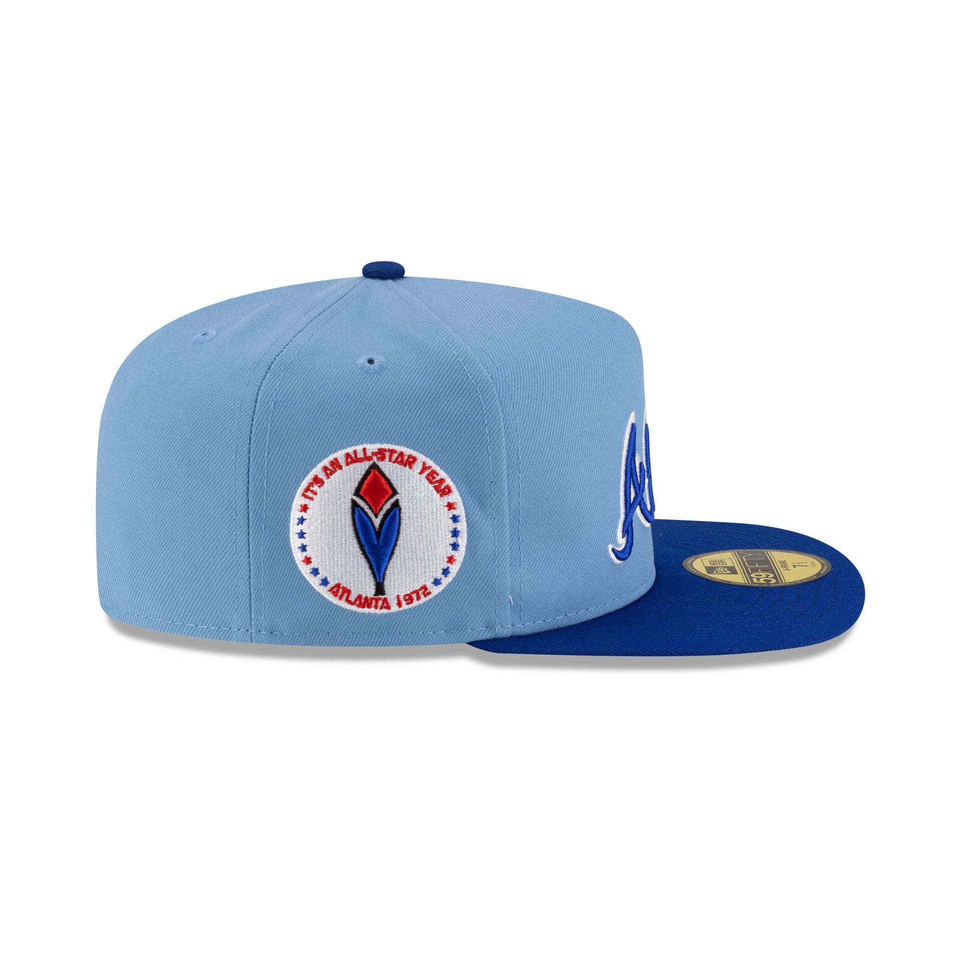 Just Caps Sky Blue Atlanta Braves 59FIFTY A-Frame Fitted Hat - Image 4