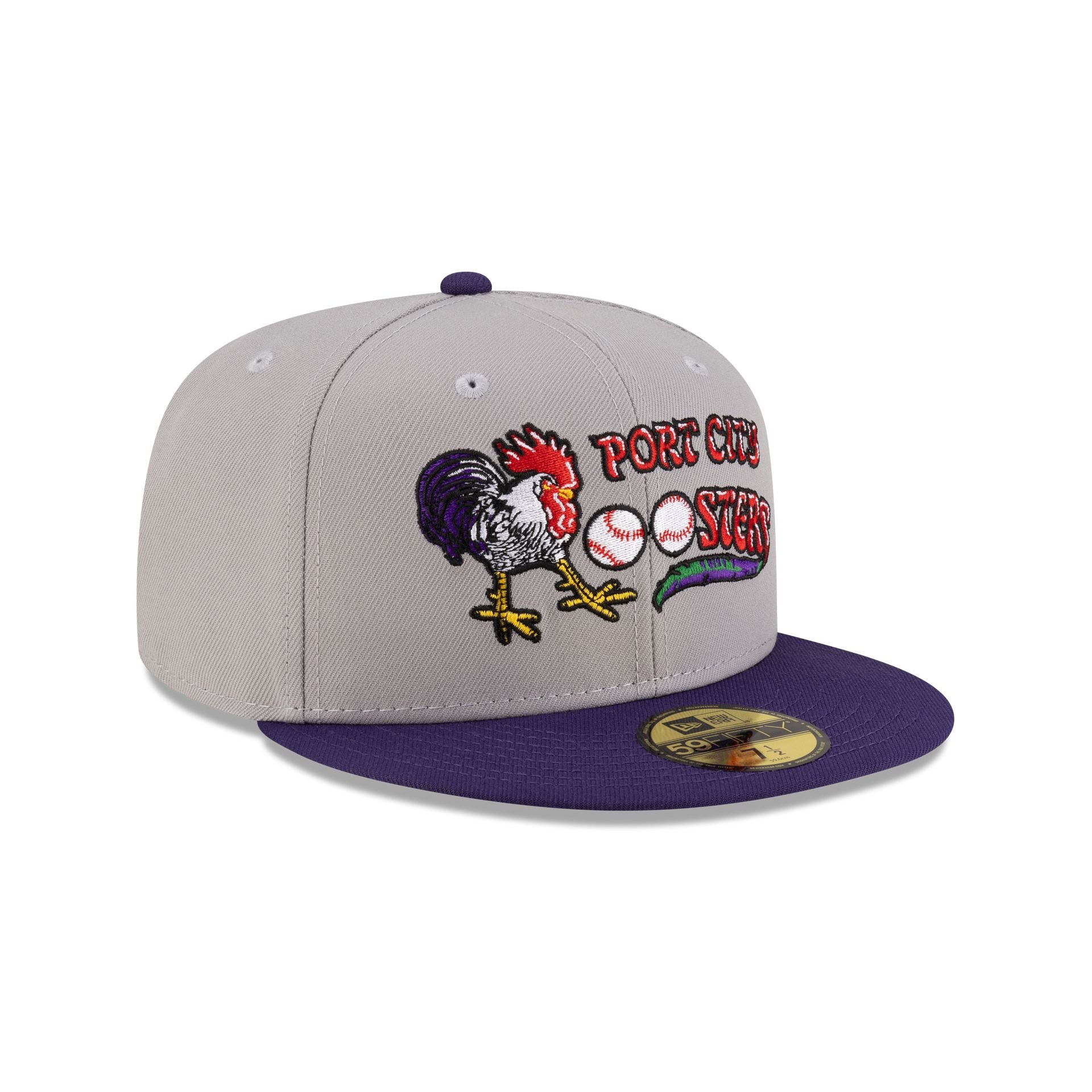 Just Caps Hometown Port City Roosters 59FIFTY Fitted Hat - Image 3