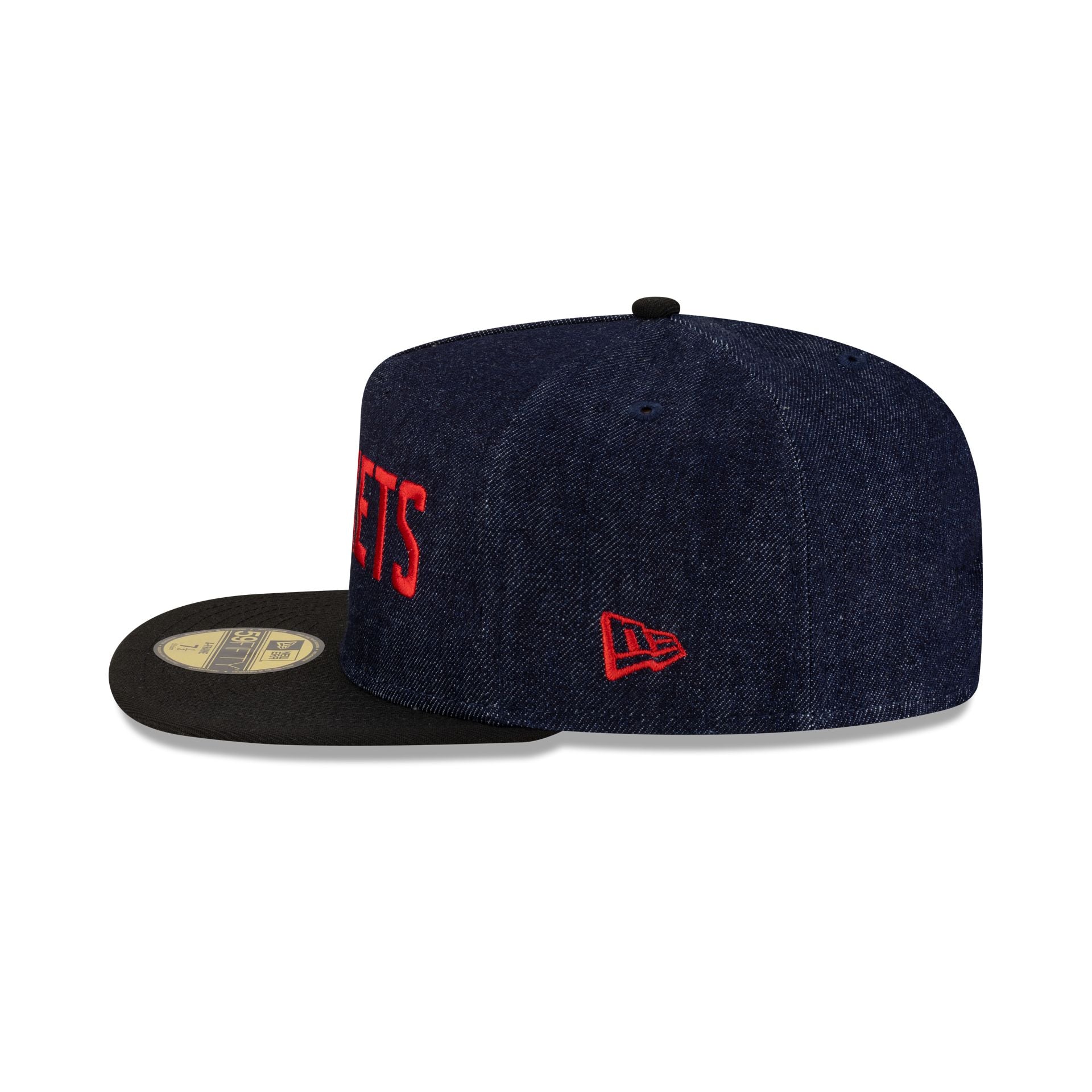 Houston Rockets Navy Denim 59FIFTY A-Frame Fitted Hat - Image 4