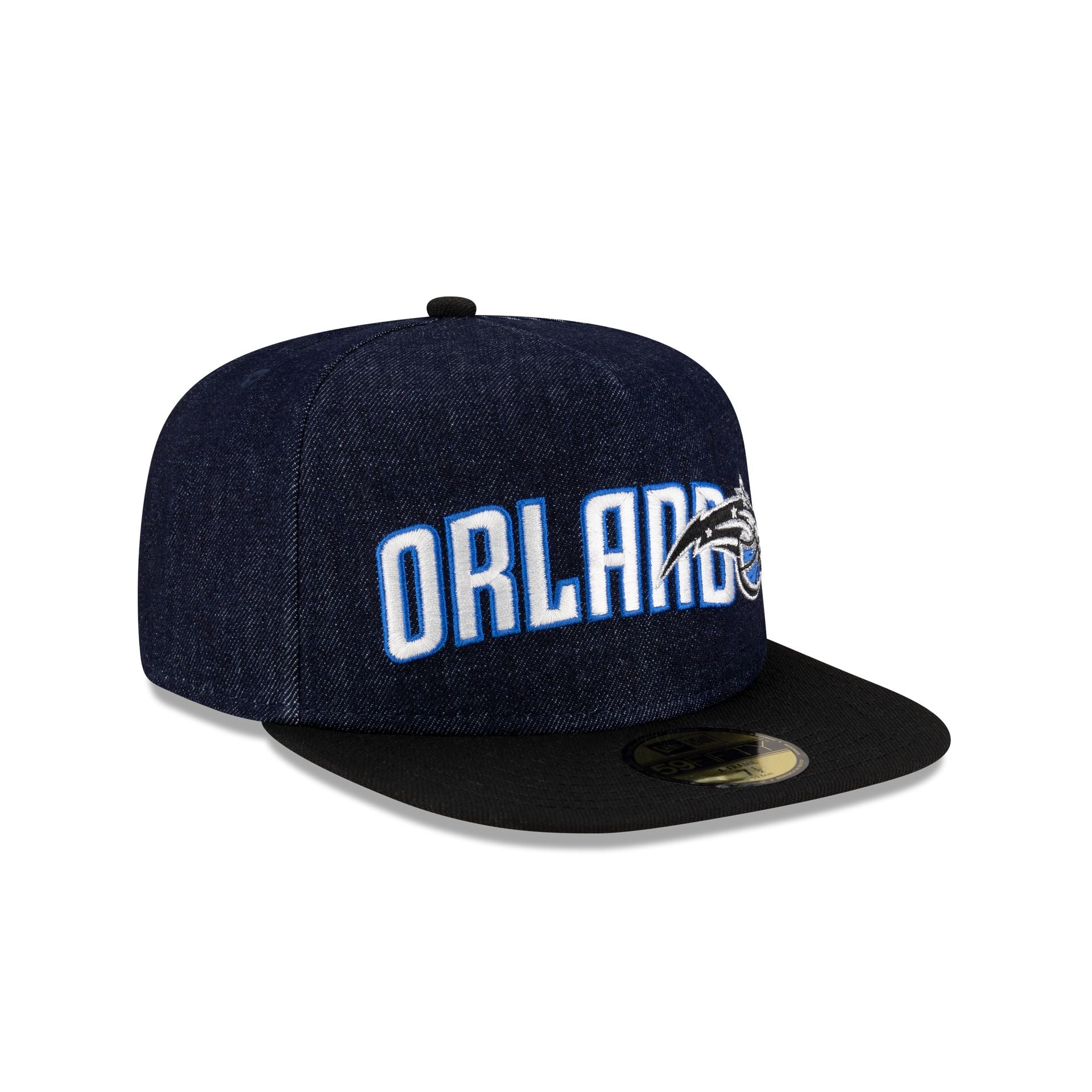 Orlando Magic Navy Denim 59FIFTY A-Frame Fitted Hat - Image 3