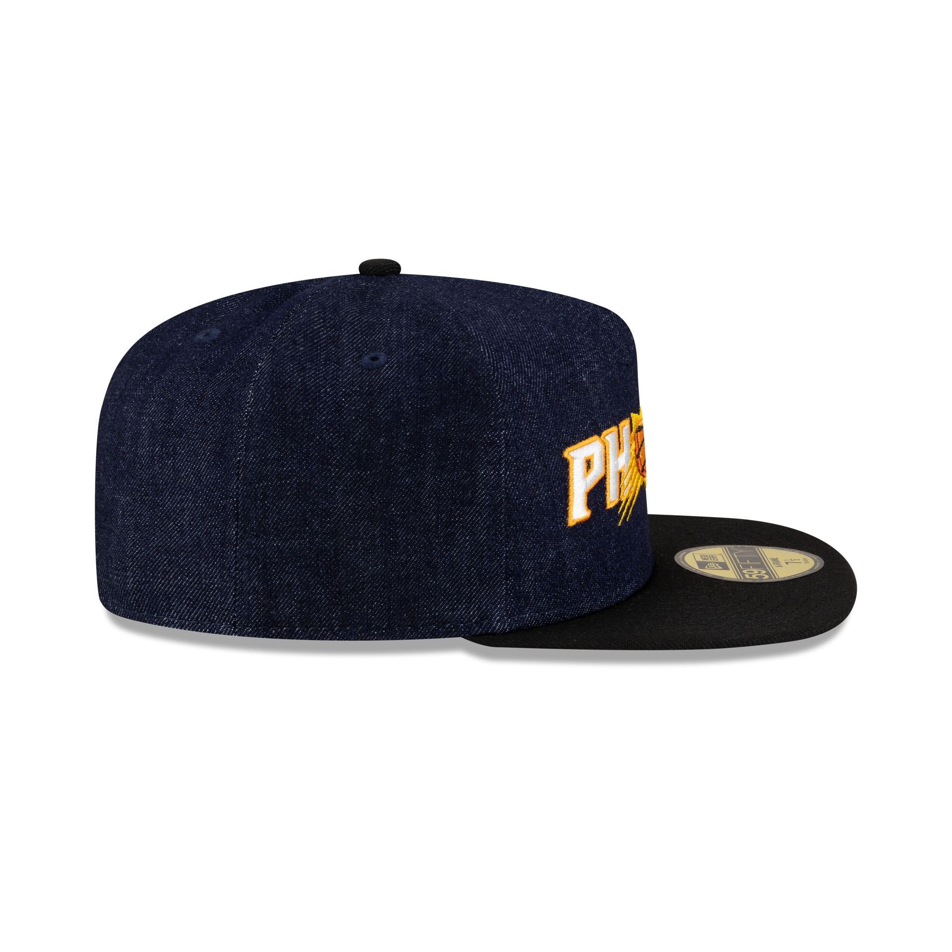 Phoenix Suns Navy Denim 59FIFTY A-Frame Fitted Hat - Image 5