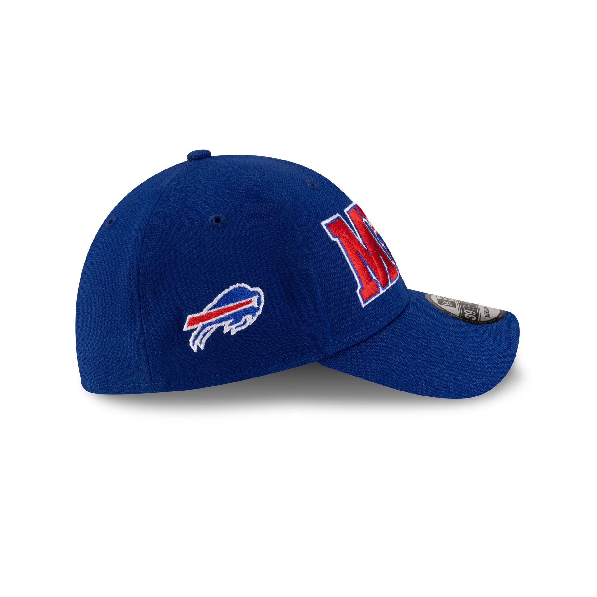 Buffalo Bills Josh Allen MVP Royal Blue 39THIRTY Stretch Fit Hat - Image 4
