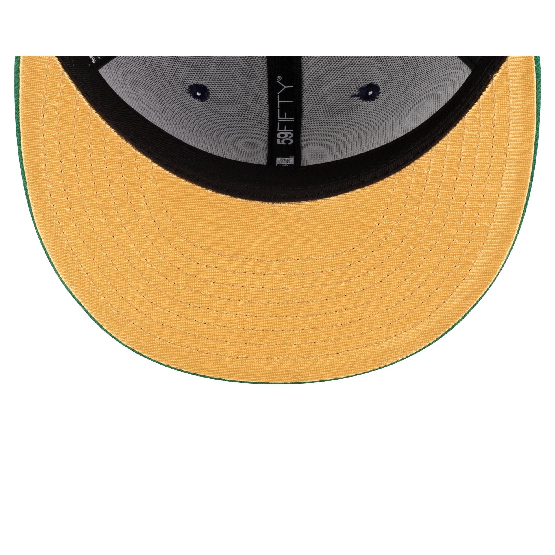 Notre Dame Fighting Irish Navy Kelly Green 59FIFTY Fitted Hat - Image 7