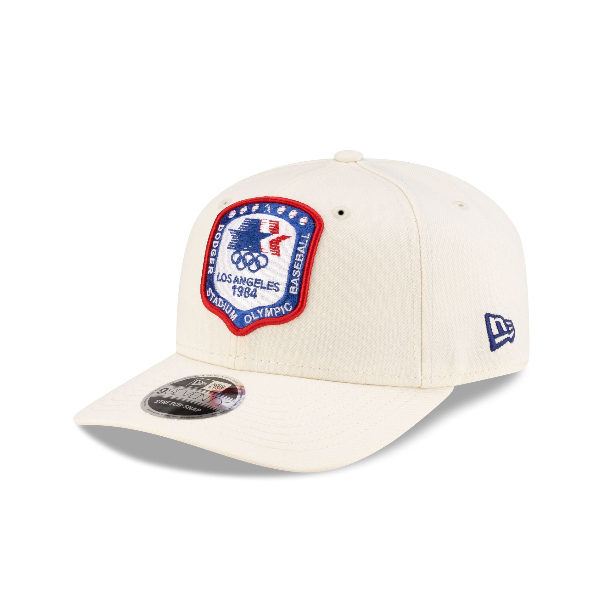 Los Angeles Dodgers 1984 Olympics Chrome White 9SEVENTY Stretch-Snap Hat - Image 3