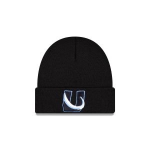 Utah Mammoth Black Logo Cuff Knit Beanie
