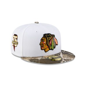 Chicago Blackhawks Realtree Visor 59FIFTY Fitted Hat