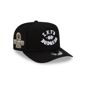 Born x Raised x Los Angeles Dodgers Let's Go World Series Black 9FIFTY A-Frame Snapback Hat