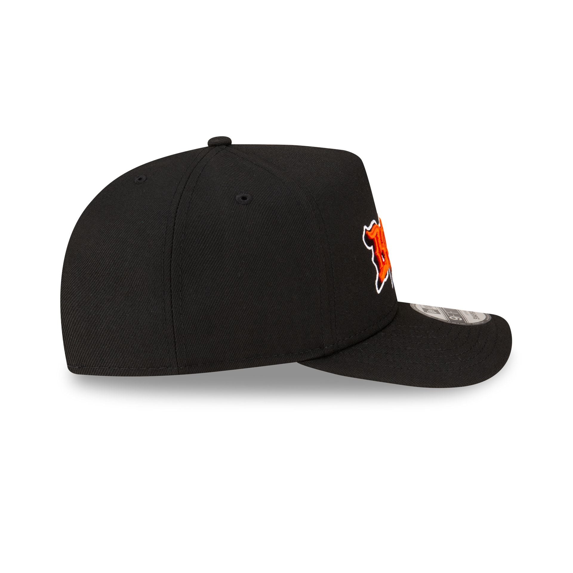 Born x Raised x Cincinnati Bengals Script Black 9FIFTY A-Frame Snapback Hat - Image 5