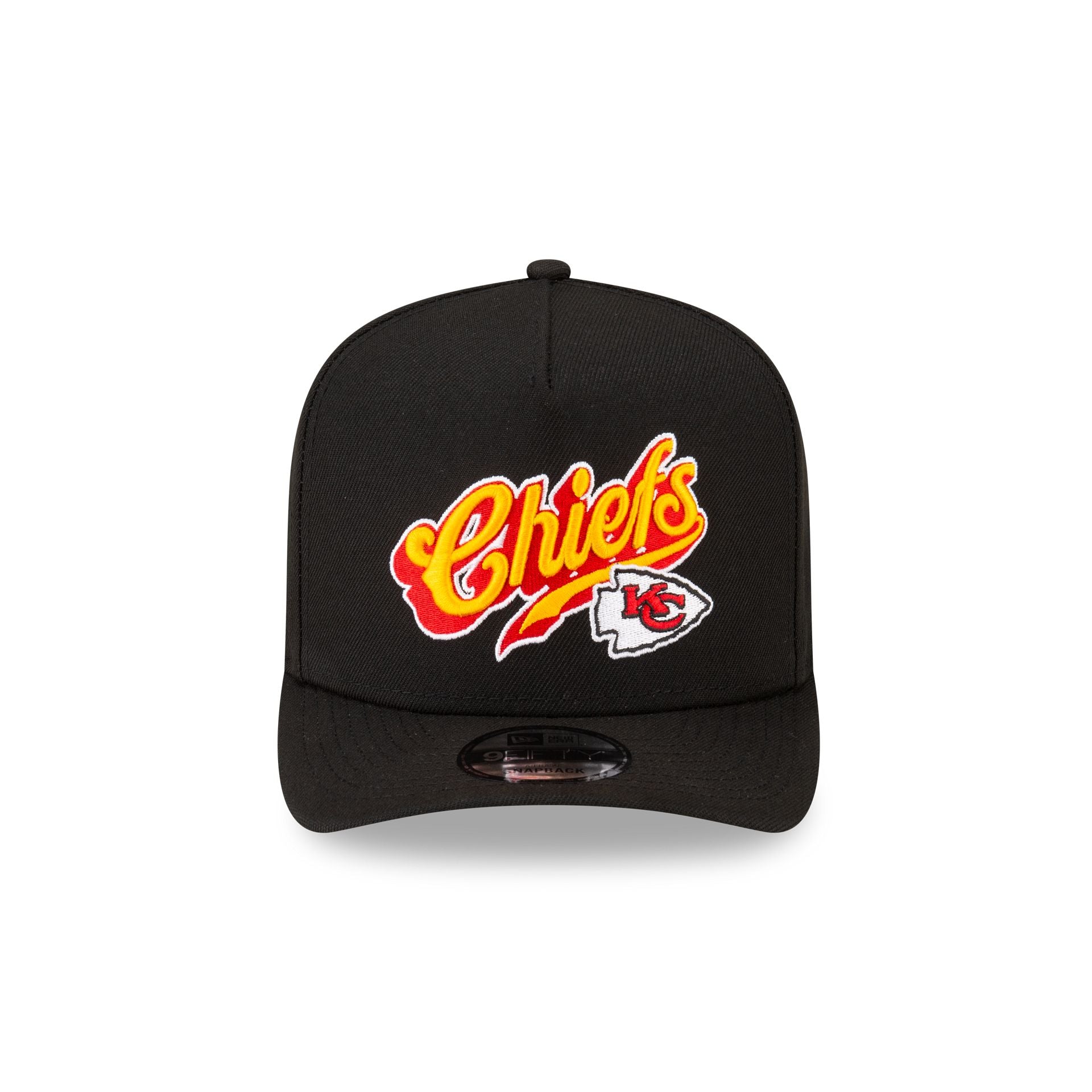 Born x Raised x Kansas City Chiefs Script Black 9FIFTY A-Frame Snapback Hat - Image 2