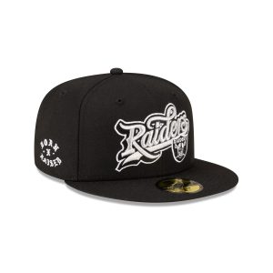 Born x Raised x Las Vegas Raiders Script 59FIFTY Fitted Hat