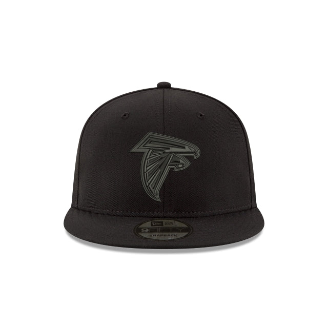 Atlanta Falcons Black On Black 9FIFTY Snapback Hat - Image 4