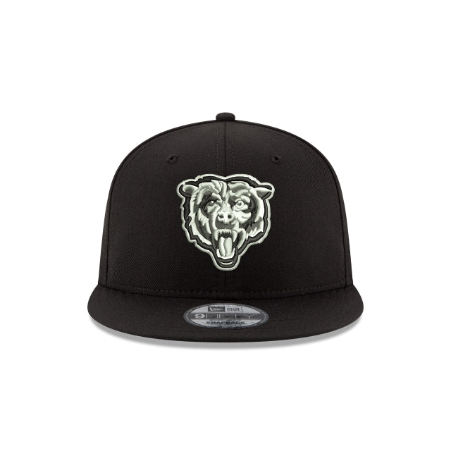 Chicago Bears Black and White 9FIFTY Snapback Hat - Image 2
