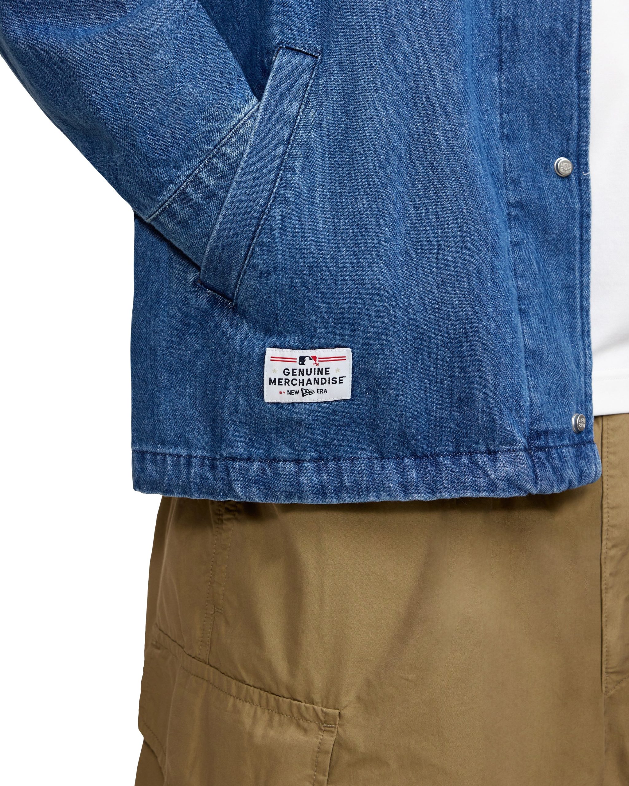 New York Mets Denim Coach Jacket - Image 6