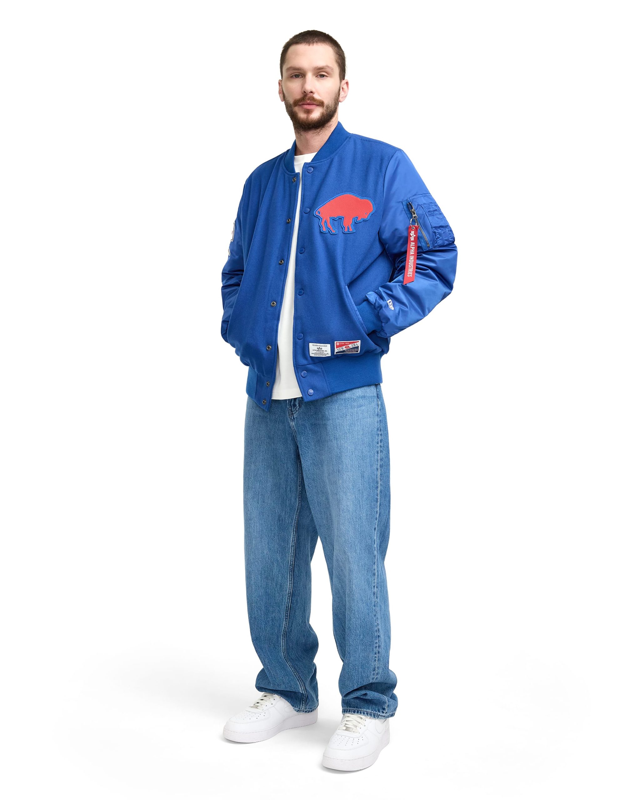 Alpha Industries x New York Giants MA-1 Wool Varsity Jacket - Image 4
