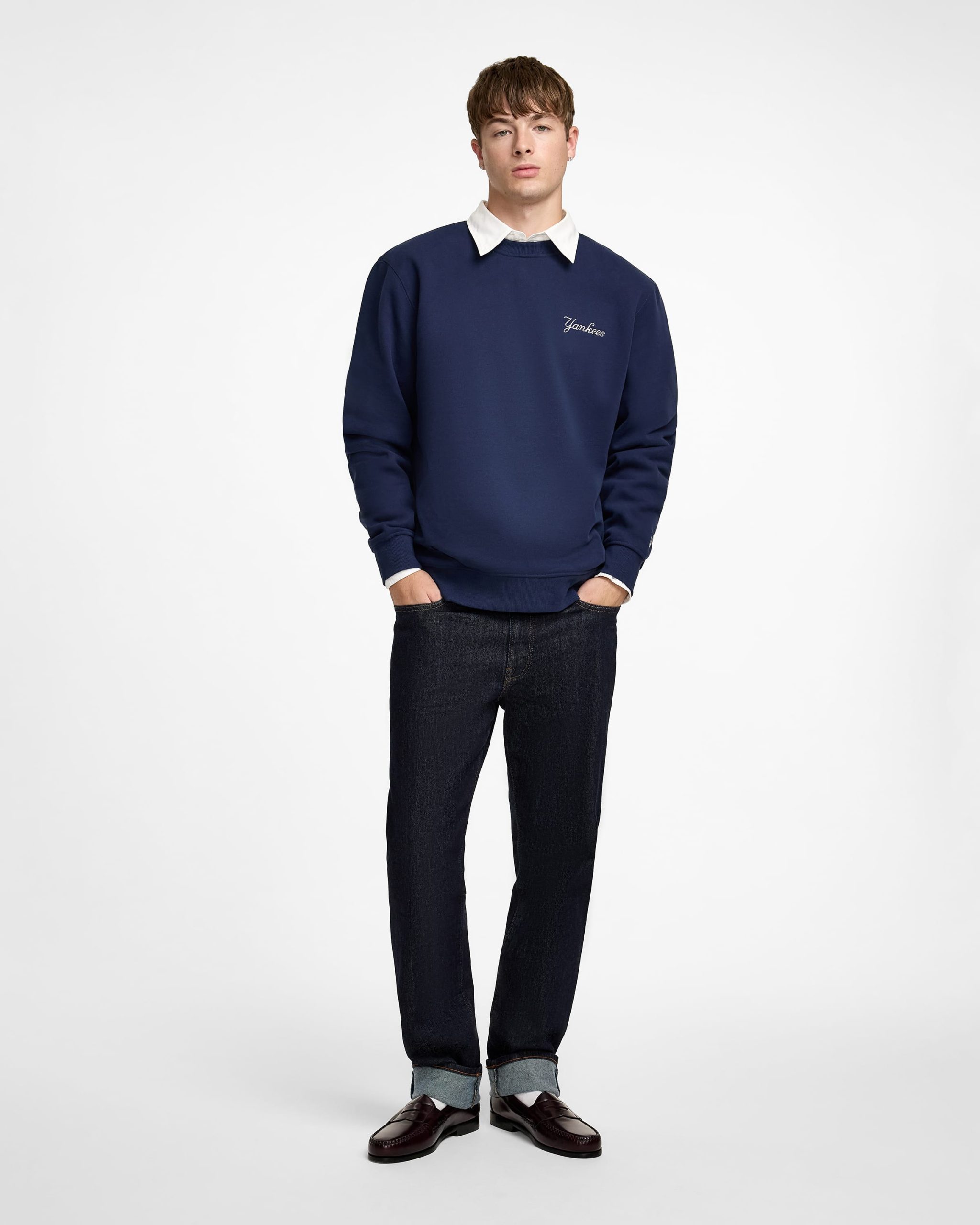 New York Yankees Big Apple Dress Blues Crewneck - Image 5