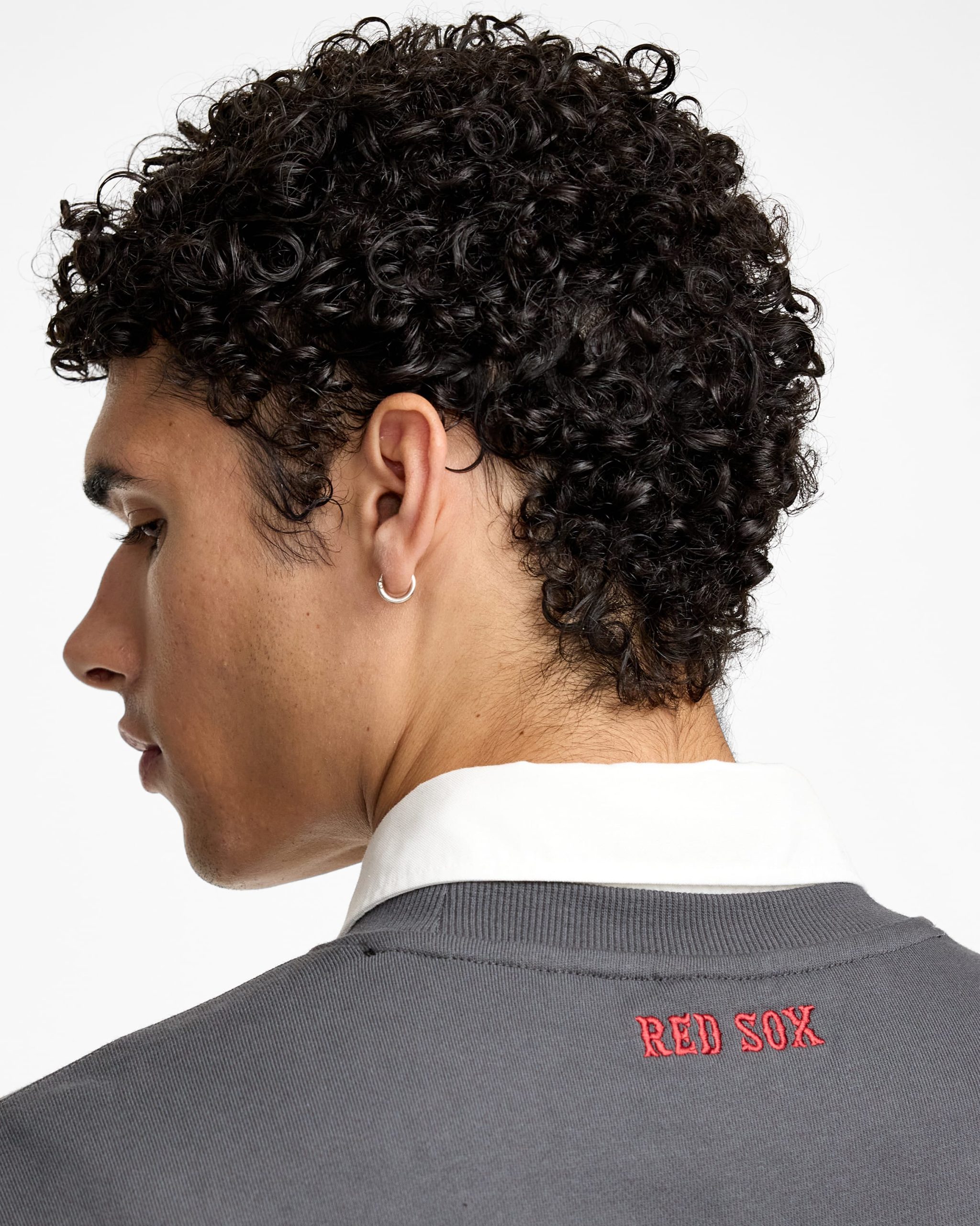 Boston Red Sox Point Logo Dark Shadow Crewneck - Image 4