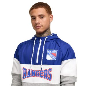 New York Rangers Throwback Color Block Hoodie