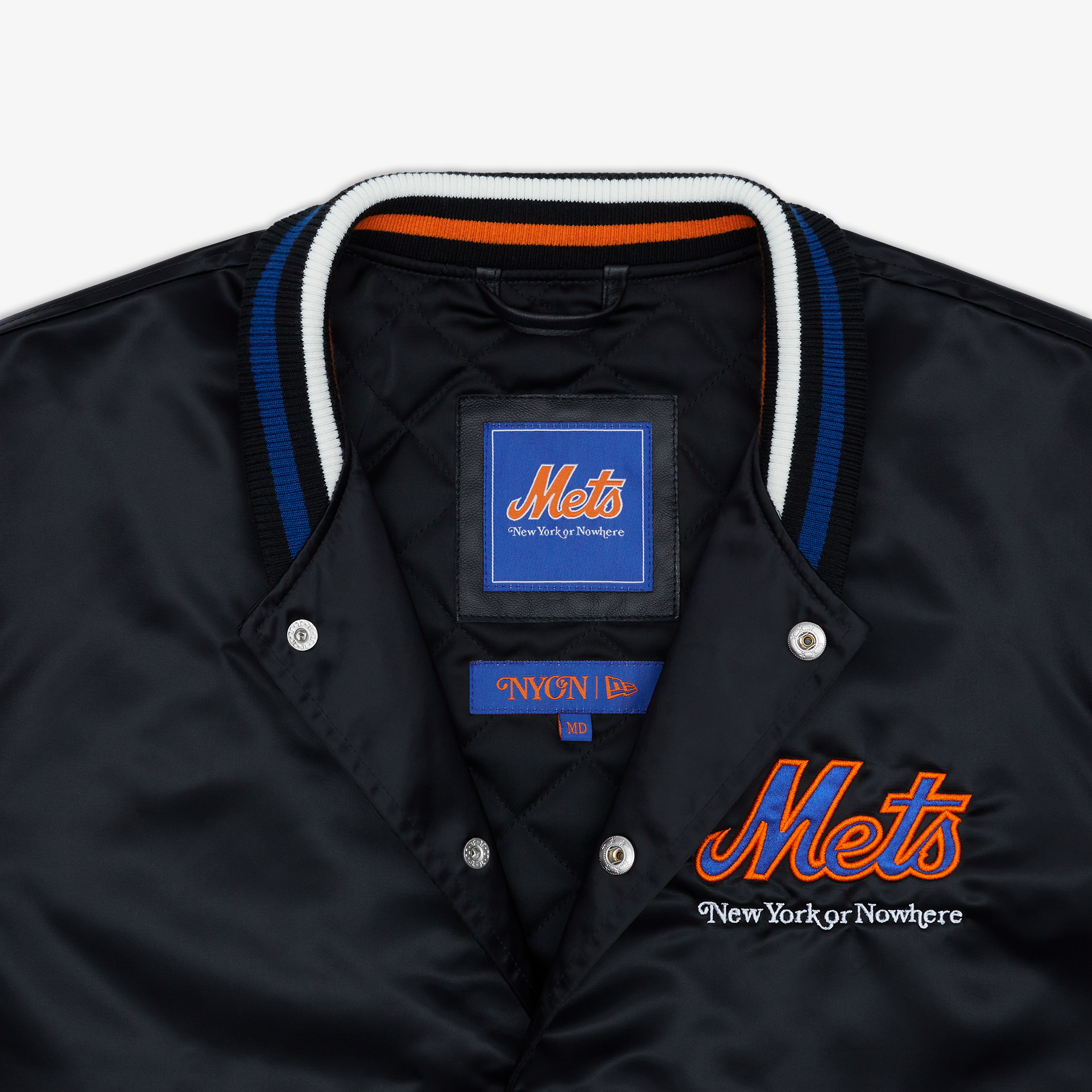 New York or Nowhere x New York Mets Youth Black Jacket - Image 3