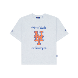New York or Nowhere x New York Mets White Relaxed Logo T-Shirt